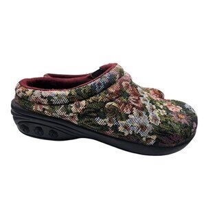 Therafit Molly Clogs Floral Tapestry Slip On Nursing Comfort Shoes Size 9 EU 40